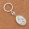 Miraculous Our Lady of Grace Virgin Mary 2 inch Key Rings Travel Protection Medal Keychain K1738 12Colors Catholicism