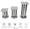 Furniture Accessories Household Stainless Steel Cabinet Feet Thicken Legs Table/sofa/cupboard Stable Support Foot Multifunction 4pcs/lot