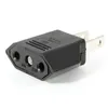 2 PINS EU EUROPA FÖR US CA MX AC DC POWER PLUT ADAPTER SPECIAL med reseomvandlare 3000PC / Lot