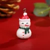 Ciondoli natalizi in resina pendenti pupazzo di neve Gli accessori per gioielli fai-da-te possono lasciare un messaggio sullo stile che desideri