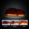 Autolamp Reverse Signaalverlichting voor Volkswagen Golf 6 2008-2013 Volledige LED Tail Light Assembly Remlooplicht