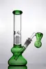 Novo Premium 10inch Vidro Bongo de Água De água Cachimbo de Fumo 18mm Feminino Joint Tree Percolador com Catcher Catcher Dab Rig Grande Stock