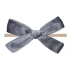 رباطات الطفل بنات النايلون bowknot hairbands الأطفال أطفال اكسسوارات للشعر أغطية الرأس الرضع لينة مرونة لطيف القوس عقال 12 ألوان KHA138