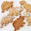 3 SZTUK Dinozaur Cutienice Kremówki Frezy DIY Cookie Formy Ciasto Pieczenia Narzędzia Boże Narodzenie 3d Kremówka Cookie Cutter Set Dla Dzieci