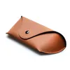 Estuche para anteojos Carcasa dura de metal, Estuche para anteojos de sol portátil, Estuche para anteojos de cuero PU de moda, Ligero para hombres y mujeres