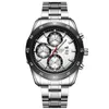 Wallwatches 2021 Fashion Men's Quartz Watch Classic Warterproof Luminous Wallwatch Cinturón de acero de acero de acero Relojes para hombres