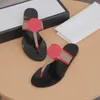 Тапочки женские летние моды носить кожа H тапочки чистый красный универсальный плоский дно-дно-песчаные сандалии 78ft #