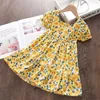 Lider Bear Lider Moda Polka Dot Girls Dress Summer Princess Kids Puff Sleeve Party Costume Chidlren Party Vestidos 2-7y 210708