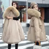 GRELLER Short Autumn Winter Coat Women Casual Fur Lining Parkas Hooded Jacket Clothing Outwear Female 211013