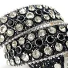 Large Size Rhinestones Belts Western Cowgirl Cowboy Bling Crystal Studded Leather Belt Removable Buckle For Men Women