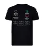 F1 Service de course équipe Round Colirt Tshirt First Class Equation 2021 Car Shortsleeved Shirt Commémorative Service 3050504