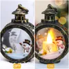 Lâmpada de vento circular de Natal Decoração de Feliz Natal para casa 2021 Natal Navidad Noel Gifts Cristmas Ornamentos Feliz Ano Novo 2022