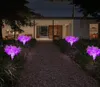 LED 태양 에너지 율 접지 플러그 빛 야외 램프 방수 레트로 안뜰 풍경 정원 잔디 장식