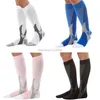 Bescherm Compressie Knie High Socks Outdoor Sport Football Running Nursing Marathon Kousen voor vrouwen mannen wit zwart blauw