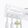 Indução inteligente UV UV Elétrico Toothbrush esterilizante parede montada escova de dentes dsinfection dsinfection Dispenser automático de pasta de dentes