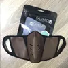 US Stock Unisex Face Masks Omslag PU Läder Män Kvinnor Dammtäker Mode Mouth-Muffle Tvättbar Utomhus Sport Protective Me5b