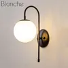 Wall Lamp Modern Glass Ball Nordic Led Light Fixtures For Home Decor Living Room Kitchen Bathroom Bedroom Gold Sconce Luminaire