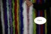 Party-Dekoration, Durchmesser 8–10 cm, 2 Meter/Streifen, flauschige Truthahnfedern, Boa-Marabou, schwarz-weiße Feder zum Basteln, Boas-Streifen, Karnevalskostüm