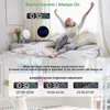 Akabell Wireless 10.4 tums väckarklocka Uppladdningsbar Stor LED-vägg Digitala klockor 40 Ringsignaler Ljudaktiverat datum Temp Display 210804
