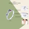 Bamoer 100 925 Sterling Silver Infinity Love Forever Heart Clear CZ Finger Ring for Women Wedding Engagement Jewelry SCR4157184495