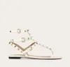 Chaussures de designer de luxe femme appartements sandale tongs sandales plates pointes double bride à la cheville cool sandalies taille 35-43