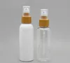 Bouteille PET de 100ML avec couvercle en grain de bois, pompe à Lotion, émulsion, bouteilles vides, emballage cosmétique SN5765