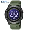 Smael New Mens Sports klockor Vattentät Analog Digital Top Luxury Brand Elektroniska Quartz Armbandsur Män Datum Militär Watch G1022