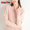 Women's Knitted Dress Knit Turtelneck Oversize Thick Sweater e for Women Long Sleeve Female 210428