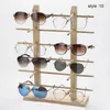 Modne okulary przeciwsłoneczne ramy Ly 1 szt. Drewniane okulary przeciwsłoneczne szafka na półkę drewniane trwałe okulary pokazują stojak Fif662828902