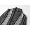 Пэчворк шаль воротник кардиган свитер мужчин осень тонкая подходит повседневным свитером мужские пальто открыты в трикотаж в трикотажную одежду Homme 210522