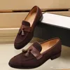 Tops Best New Mens Loafers Slip-On Gentleman Fashion Dress Drive Moccasin-gommino BEE Logo Shoes Size 38-45