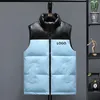 Man Custom Vests Jackets Fashion Trend Hip Hop Sleeveless Zipper Splicing Vest Coats Designer Teenager Winter Slim Waistcoat Outerwear