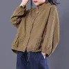 Spring Women Shirts Plus Size Losse Casual Lange Mouw Vintage Dames Tops Dubbele Pocket Cotton Linen Plaid Blouses D2 210512