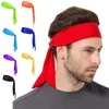 Banda para el sudor, diadema deportiva para Yoga, gorros de ciclismo de Color sólido, pañuelos para exteriores, tenis, Fitness, pañuelo de pirata, bandas para el sudor