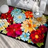 Carpets Flower Printed Carpet Sofa Large Bedroom Bedside Balcony Floor Mats Home Decoration Area Rugs Rug Mat