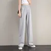 Pantalones para mujer Mujer Streetwear Joggers Oversize High Cintura Estilo coreano Moda Pierna ancha Harajuku Sweetpants Baggy 210721