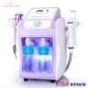 Peneelily Ultrasonic Hydro Microcurrent Microdermabrasion LED Skin Scrubber Hot Cold Skin Care Facial Beauty Equipment