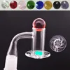 흡연 파이프 Terp Slurpers 블렌더 석영 Banger 10mm 14mm 18mm 남성 여성 전체 용접 Beveled Edge Quartz Banger Nail for Glass Bongs