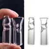 Glass smoking pipe Cigarette Holder Glass Filter Tips Joint Mouthpiece OD 12mm tobacco pipe Smoking Accessories glass oil burne pipe