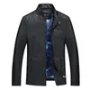 남성용 모피 가짜 MSAISS 스프링 품질 가죽 자켓 남성 캐주얼 스탠드 칼라 Chaqueta Cuero Hombre Black Blouson Cuir Homme Coat