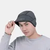 Winter Men Curling Cap Narciarstwo Mountaineering Outdoor Wiatroodporna na piechotę Ciepła Oddychająca Rowerowa Rowerowa Kolczyk Nakrycia głowy Czapki Maski