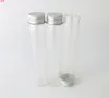 30 x 65ml Empty Plastic Tubes with Aluminum Caps Cosmetic Mask Bath Salts Clear Bottle Saving Decorate