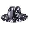 Simple coloré large bord église Derby chapeau haut de forme Panama feutre Fedoras chapeaux pour hommes femmes Style britannique Jazz Trilby casquette