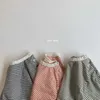 Stile coreano Primavera Bambini Ragazze Ragazzi Camicie Maniche lunghe Camicette a righe Top Abbigliamento casual per bambini E7367 210610