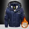 Cappotto parka da esterno casual in piumino oversize più velluto spesso marca mantieni caldo giacca invernale imbottita oversize rossa nera da uomo 211023