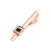 Clip Clips For Men Rose Gold Pins Mens Gifts Tie Bar High Quality Rhinestone Groom wedding Meeting Gentleman QiQiWu