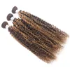 Ishow Wefts Solto Profundo Destaque 427 Ombre Cor Marrom Pacotes de Cabelo Humano 828 polegadas Onda Corporal Brasileira Encaracolado Peruano Virgn Exten2294042