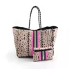 Borsa mimetica Borsa da viaggio leopardata Borsa da viaggio grande Camo Tote Moda Viaggio mamma Borse per la spesa da spiaggia Organizzazione di stoccaggio JJE10406