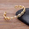 Pig Nose Bangles Metal Texture Simple Geometric Hollow line Open Adjustable Bangles Women Fashion Party Jewelry Gift