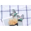 패션 비행 조류 브로치 핀 여자 동물 hummingbird 브로버 개인화 액세서리 힙합 쥬얼리 선물